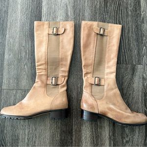 Taryn Rose “Tracie” Tan Leather Riding Boots 
 8 1/2 M